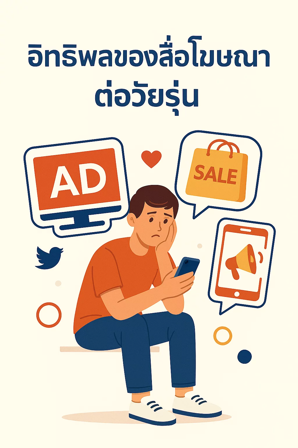 เรื่องอิทธิพลของสื่อโฆษณาต่อวัยรุ่น